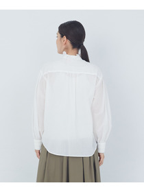 【ADIEU TRISTESSE】｜2BUY10%OFF・3BUY20%OFF｜タックフリルカラーブラウス 詳細画像 ブル－グレ－ 18