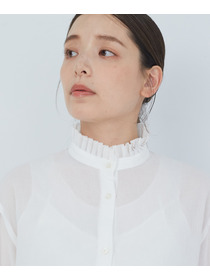 【ADIEU TRISTESSE】｜2BUY10%OFF・3BUY20%OFF｜タックフリルカラーブラウス 詳細画像 ブル－グレ－ 19