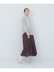 【ADIEU TRISTESSE】｜2BUY10%OFF・3BUY20%OFF｜タックフリルカラーブラウス 詳細画像 ブル－グレ－ 2