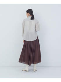 【ADIEU TRISTESSE】｜2BUY10%OFF・3BUY20%OFF｜タックフリルカラーブラウス 詳細画像 ブル－グレ－ 3