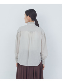 【ADIEU TRISTESSE】｜2BUY10%OFF・3BUY20%OFF｜タックフリルカラーブラウス 詳細画像 ブル－グレ－ 6
