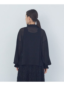 【ADIEU TRISTESSE】コットンチュールブラウス 詳細画像 ライトグレー 12