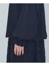 【ADIEU TRISTESSE】コットンチュールブラウス 詳細画像 ライトグレー 15