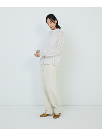 【ADIEU TRISTESSE】コットンチュールブラウス 詳細画像 ライトグレー 2