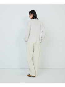 【ADIEU TRISTESSE】コットンチュールブラウス 詳細画像 ライトグレー 3