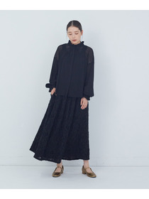 【ADIEU TRISTESSE】コットンチュールブラウス 詳細画像 ライトグレー 7