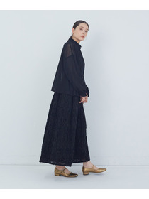 【ADIEU TRISTESSE】コットンチュールブラウス 詳細画像 ライトグレー 8