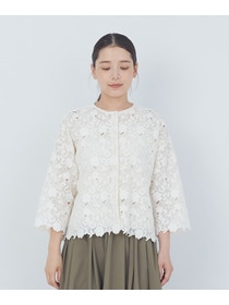 【ADIEU TRISTESSE】ケミカルレースブラウス 詳細画像 オフホワイト 10