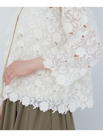 【ADIEU TRISTESSE】ケミカルレースブラウス 詳細画像 オフホワイト 17