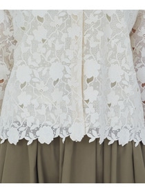 【ADIEU TRISTESSE】ケミカルレースブラウス 詳細画像 オフホワイト 19