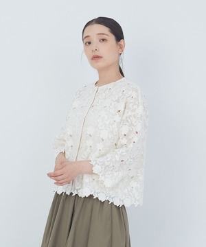 【ADIEU TRISTESSE】ケミカルレースブラウス 詳細画像 オフホワイト 1