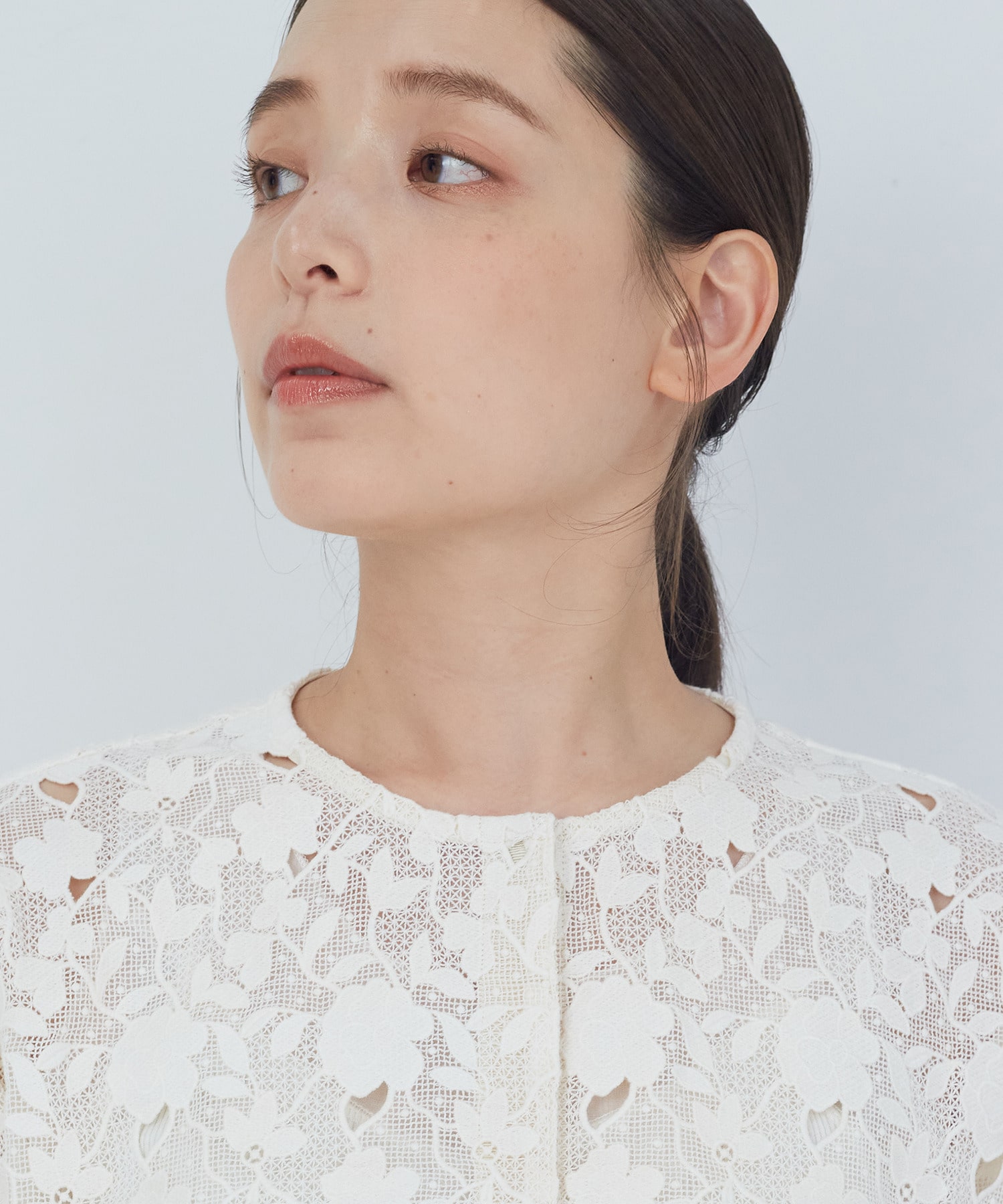 【ADIEU TRISTESSE】ケミカルレースブラウス 詳細画像 オフホワイト 15