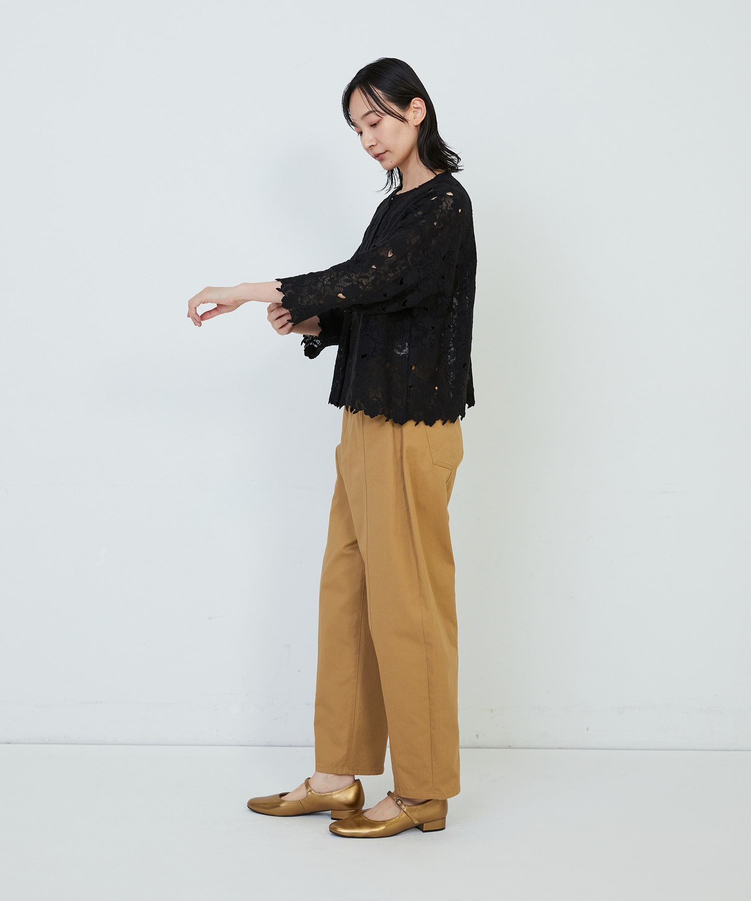 【ADIEU TRISTESSE】ケミカルレースブラウス 詳細画像 オフホワイト 2