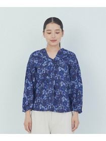 【ADIEU TRISTESSE】｜2BUY10%OFF・3BUY20%OFF｜リバティプリントブラウス 詳細画像 ブルー系その他 10