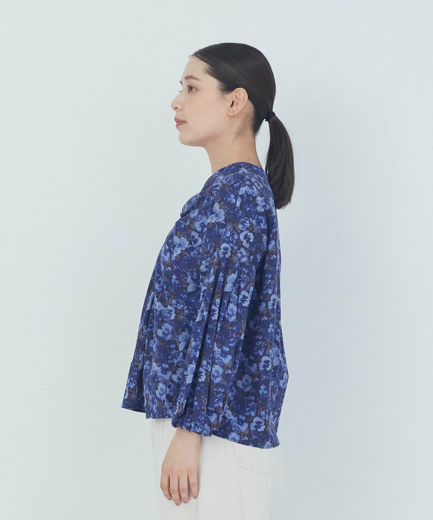 【ADIEU TRISTESSE】｜2BUY10%OFF・3BUY20%OFF｜リバティプリントブラウス 詳細画像 ブルー系その他 11