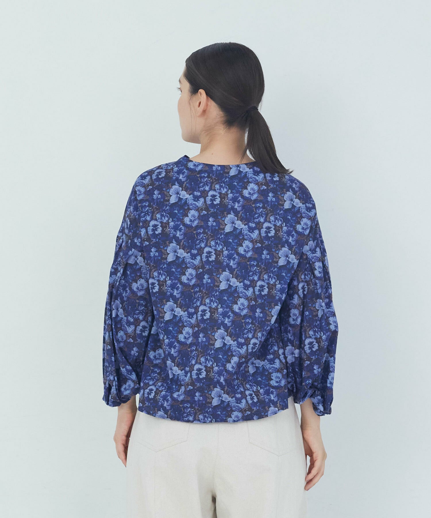 【ADIEU TRISTESSE】｜2BUY10%OFF・3BUY20%OFF｜リバティプリントブラウス 詳細画像 ブルー系その他 12