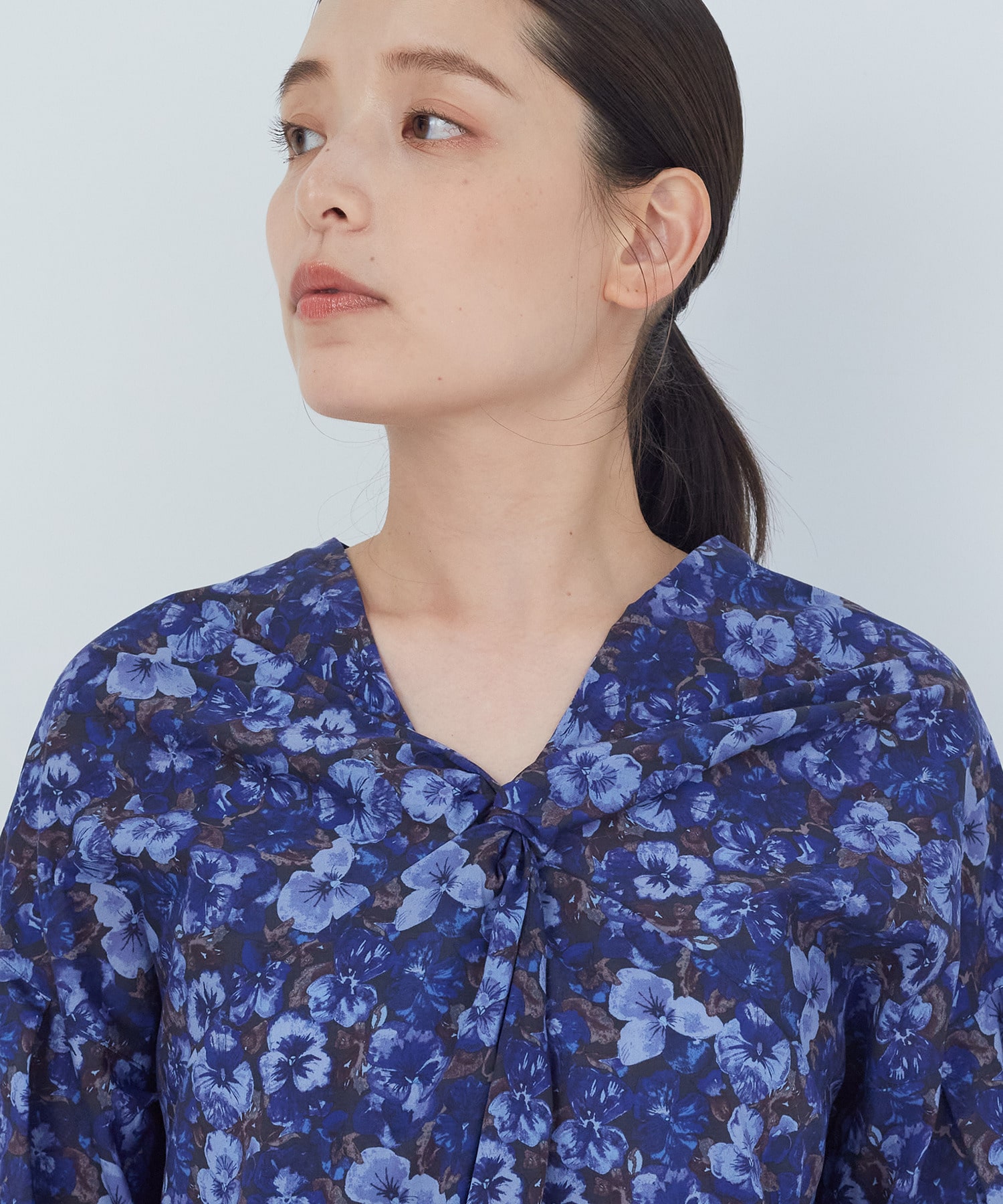 【ADIEU TRISTESSE】｜2BUY10%OFF・3BUY20%OFF｜リバティプリントブラウス 詳細画像 ブルー系その他 13