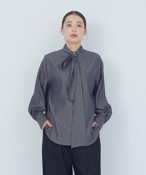 【ADIEU TRISTESSE】ボウタイブラウス 詳細画像 カーキ 1