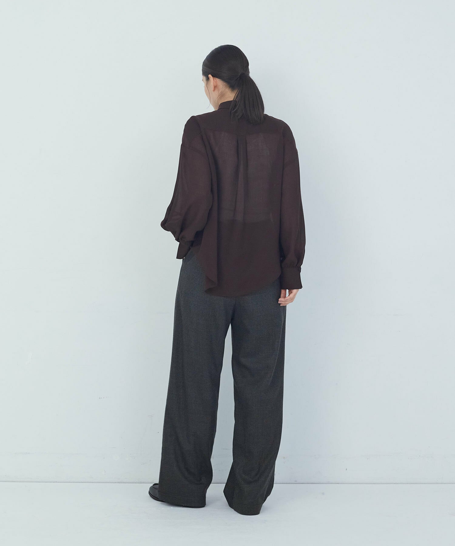 【ADIEU TRISTESSE】ボウタイブラウス 詳細画像 ブラウン 15