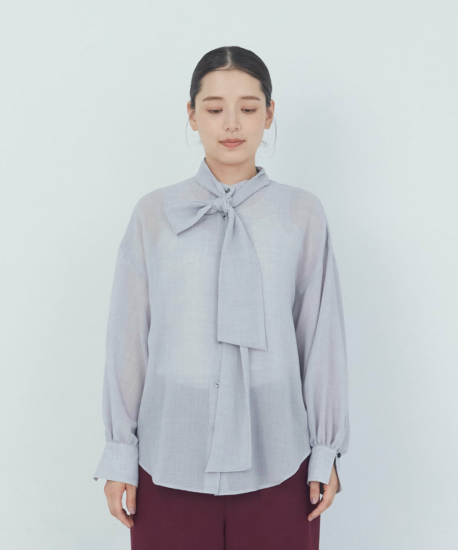 【ADIEU TRISTESSE】ボウタイブラウス 詳細画像 ブラウン 26