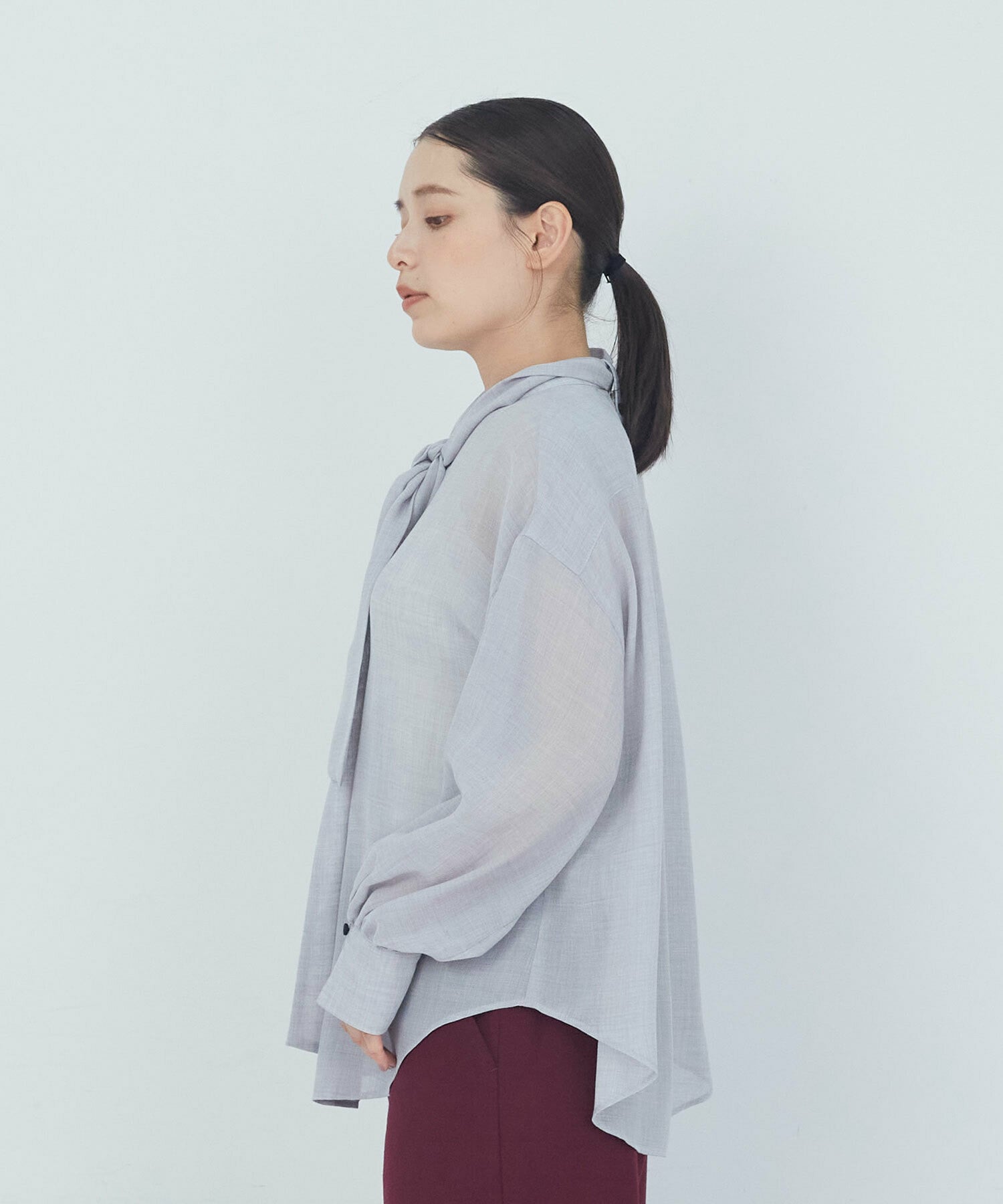 【ADIEU TRISTESSE】ボウタイブラウス 詳細画像 ブラウン 27