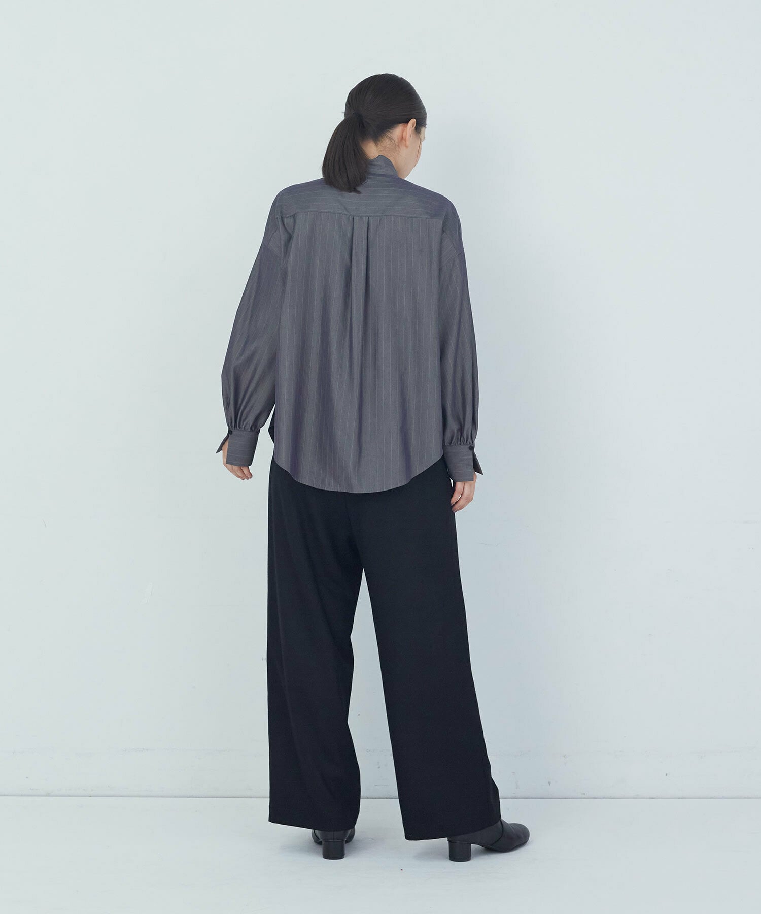 【ADIEU TRISTESSE】ボウタイブラウス 詳細画像 ブラウン 4