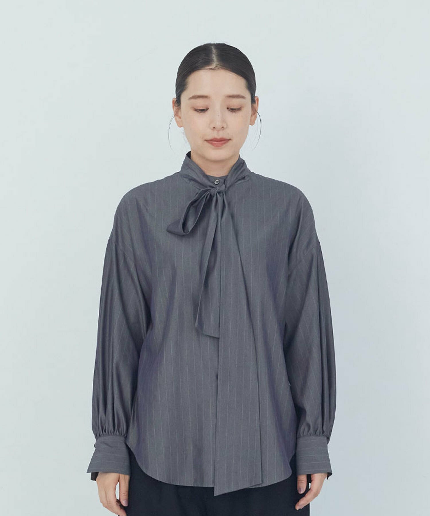 【ADIEU TRISTESSE】ボウタイブラウス 詳細画像 ブラウン 6