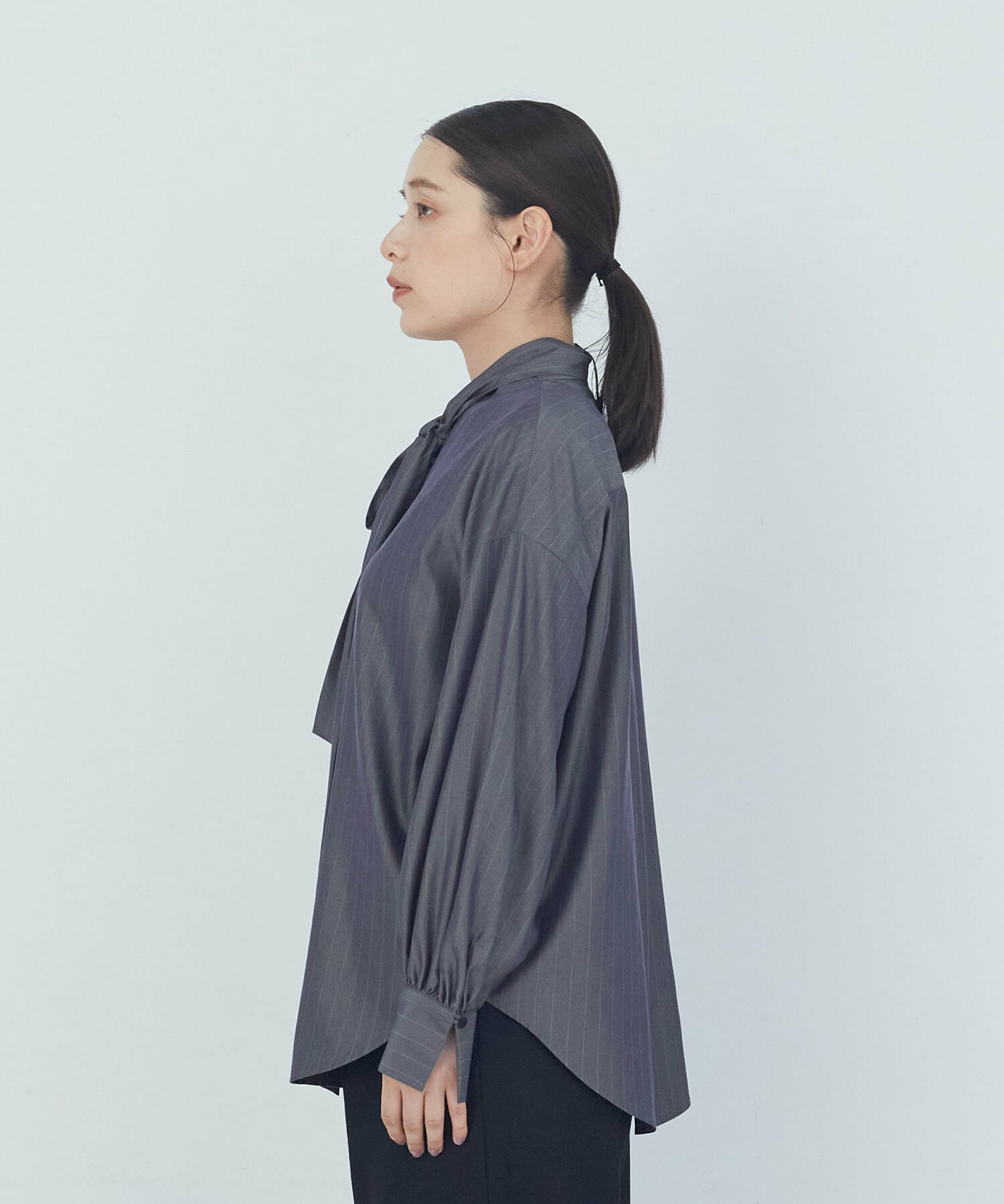 【ADIEU TRISTESSE】ボウタイブラウス 詳細画像 ブラウン 7