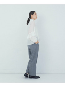 【ADIEU TRISTESSE】｜2BUY10%OFF・3BUY20%OFF｜シルク混フリルブラウス 詳細画像 オフホワイト 8