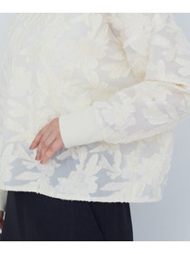 【ADIEU TRISTESSE】カットジャカードブラウス 詳細画像 オフホワイト 15