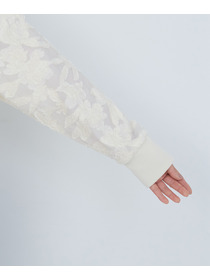 【ADIEU TRISTESSE】カットジャカードブラウス 詳細画像 オフホワイト 16