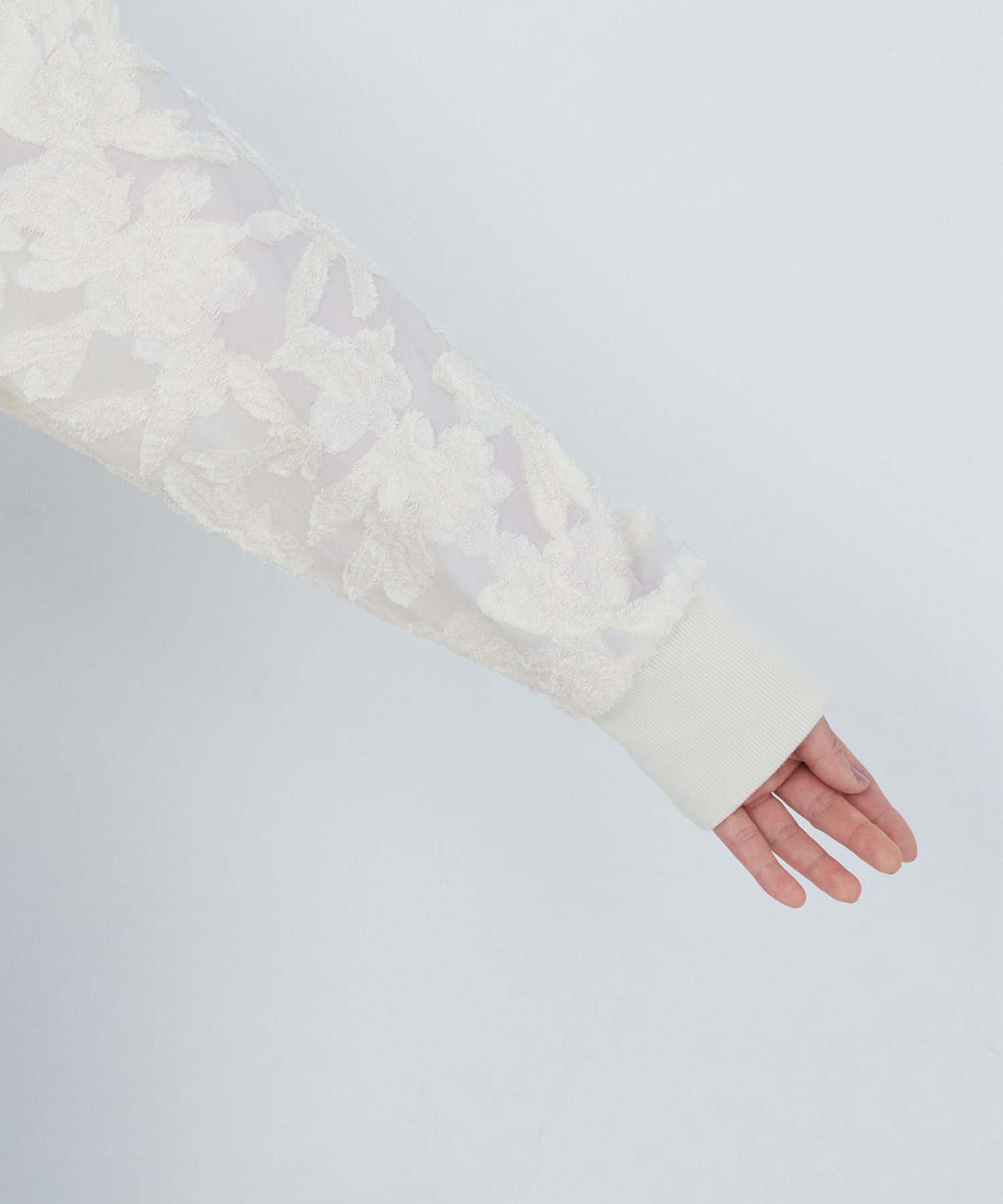 【ADIEU TRISTESSE】カットジャカードブラウス 詳細画像 オフホワイト 16