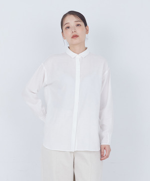 【ADIEU TRISTESSE】袖口ピンタックシャツ 詳細画像 ホワイト 1