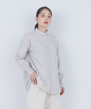 【ADIEU TRISTESSE】袖口ピンタックシャツ 詳細画像 グレー系その他 1