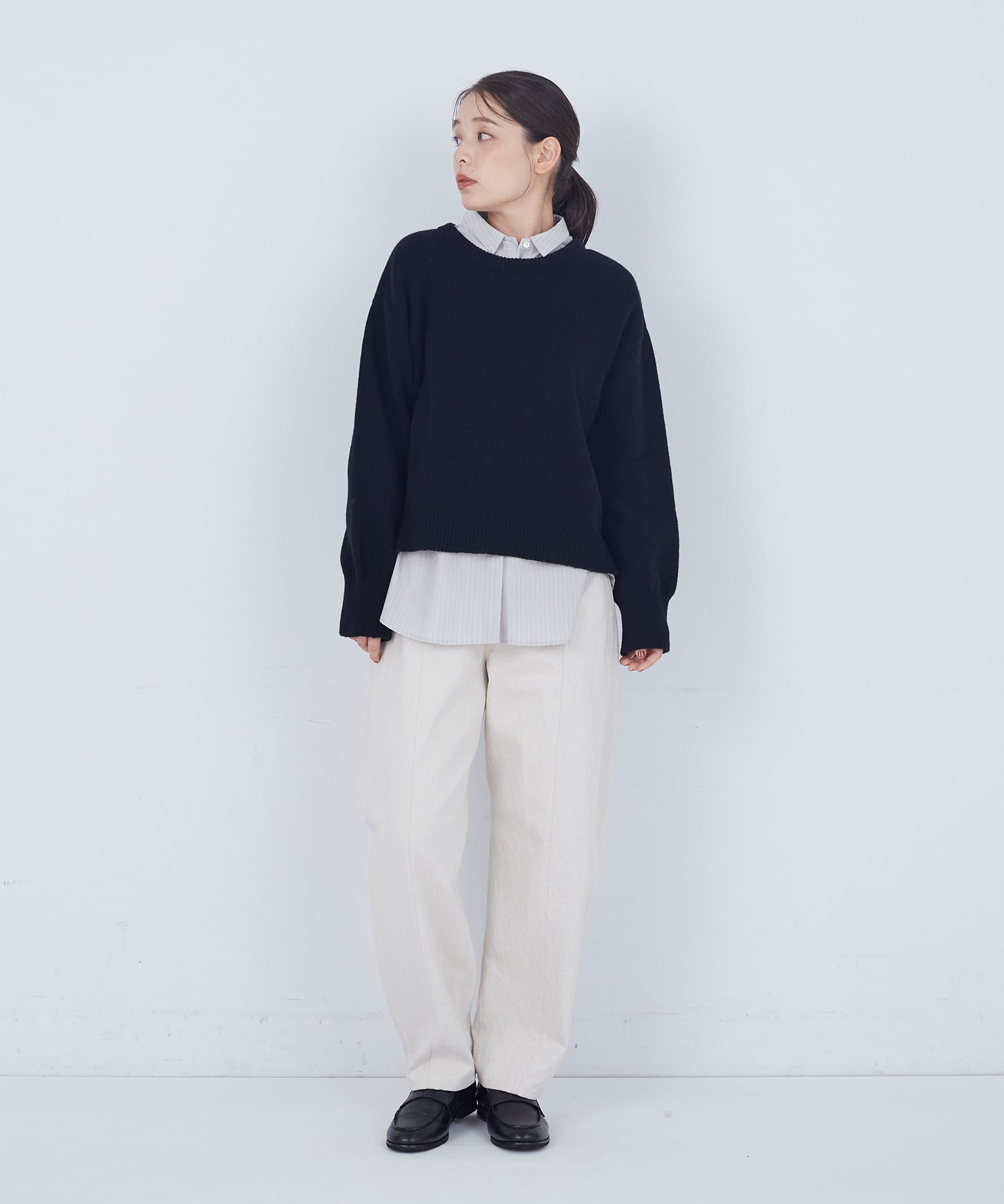 【ADIEU TRISTESSE】袖口ピンタックシャツ 詳細画像 グレー系その他 17