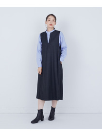 【ADIEU TRISTESSE】【10月お気に入り登録ブランド内4位】レース付きピンタックブラウス 詳細画像 ブルー 20