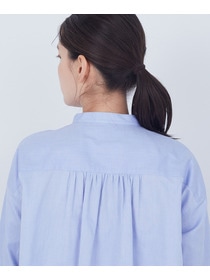 【ADIEU TRISTESSE】【10月お気に入り登録ブランド内4位】レース付きピンタックブラウス 詳細画像 ブルー 25