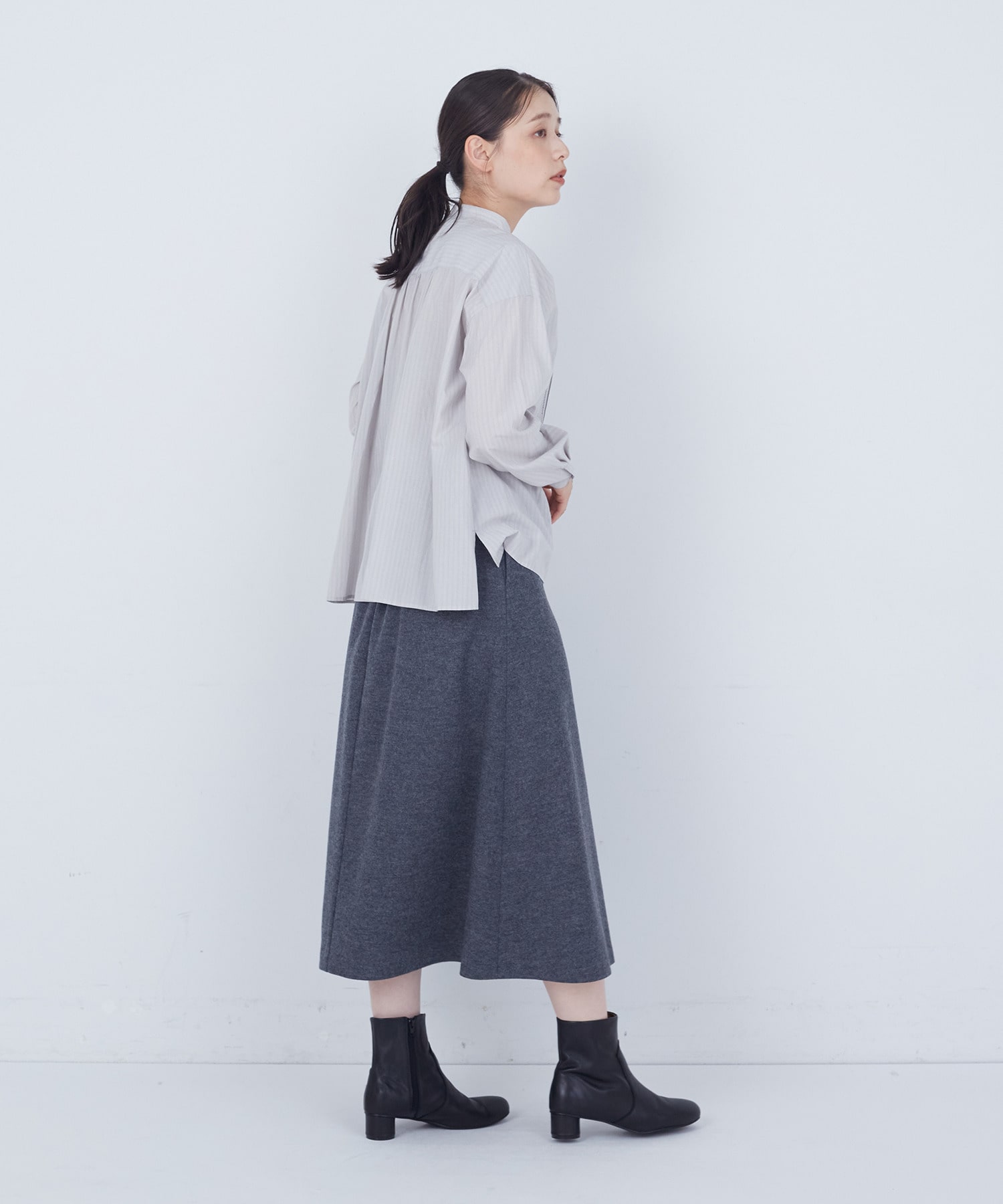 【ADIEU TRISTESSE】【10月お気に入り登録ブランド内4位】レース付きピンタックブラウス 詳細画像 ブルー 9