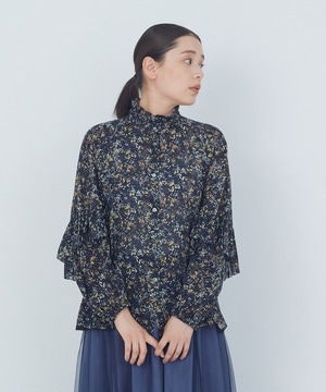 【ADIEU TRISTESSE】｜2BUY10%OFF・3BUY20%OFF｜リバティプリントフリルブラウス 詳細画像 イエロー系その他 1