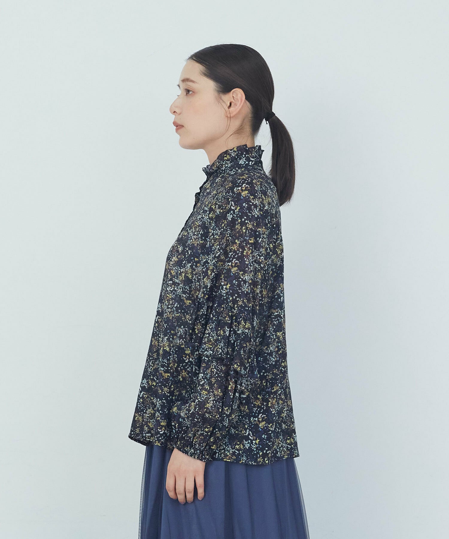 【ADIEU TRISTESSE】｜2BUY10%OFF・3BUY20%OFF｜リバティプリントフリルブラウス 詳細画像 イエロー系その他 12