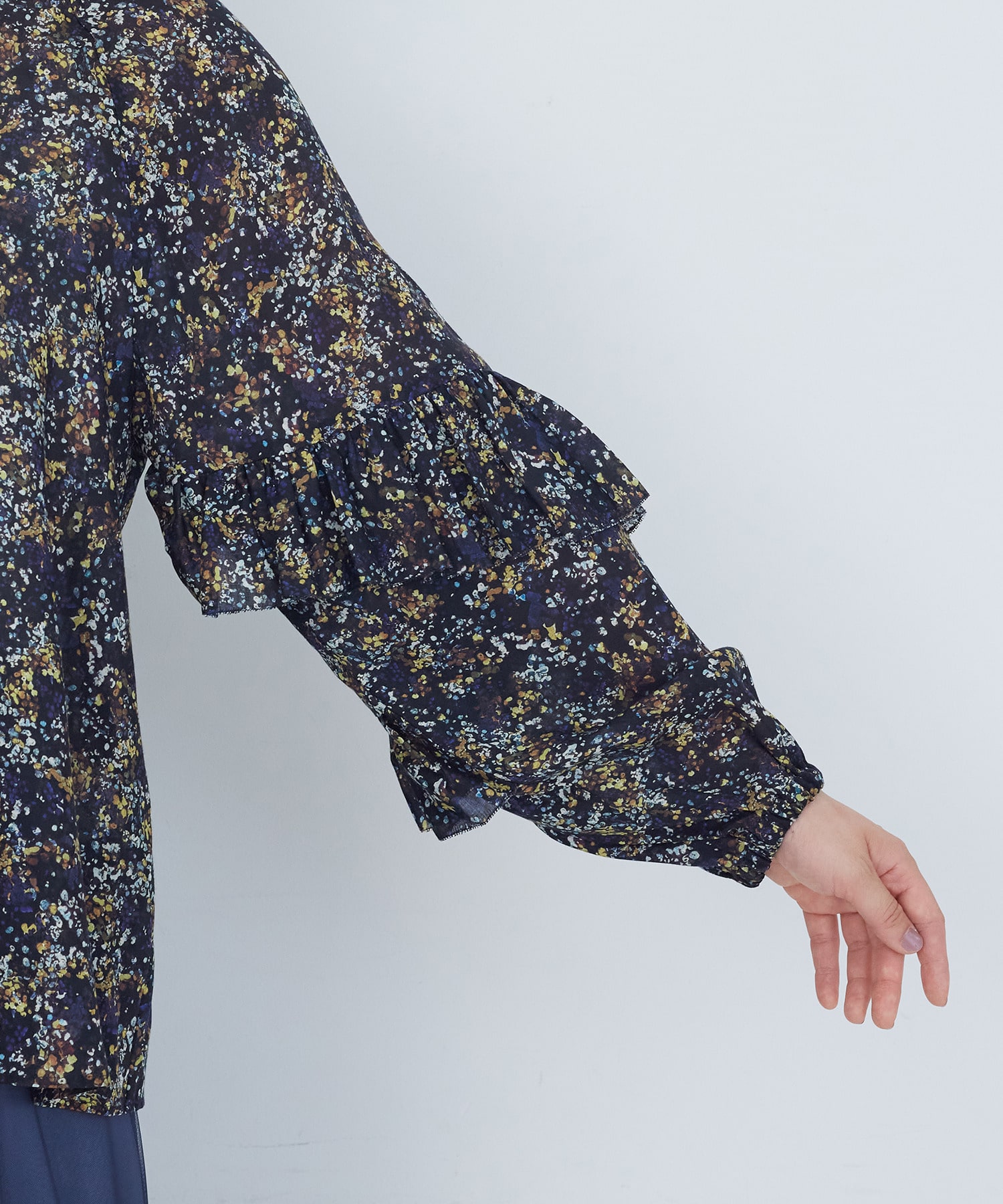 【ADIEU TRISTESSE】｜2BUY10%OFF・3BUY20%OFF｜リバティプリントフリルブラウス 詳細画像 イエロー系その他 17