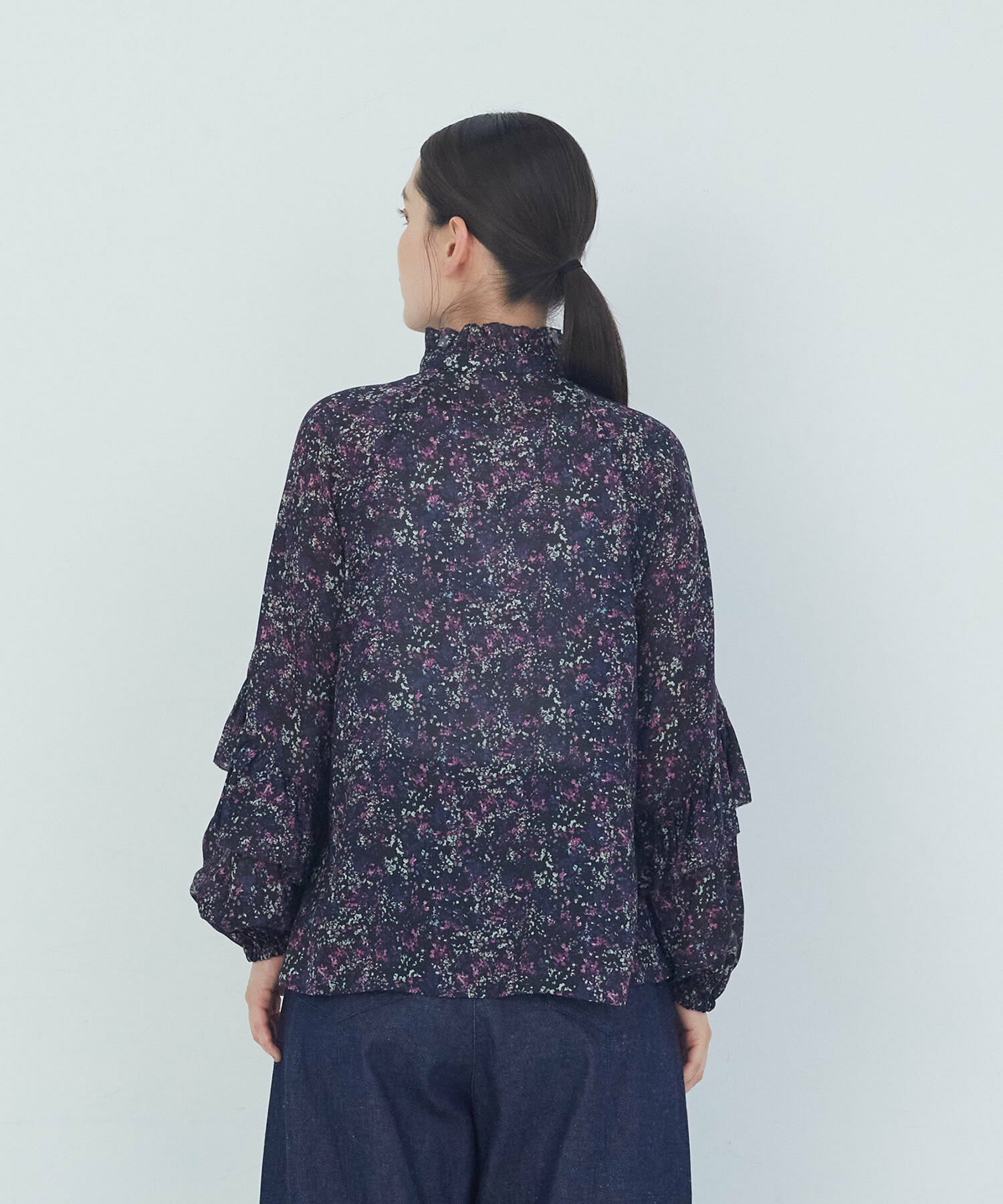 【ADIEU TRISTESSE】｜2BUY10%OFF・3BUY20%OFF｜リバティプリントフリルブラウス 詳細画像 イエロー系その他 7