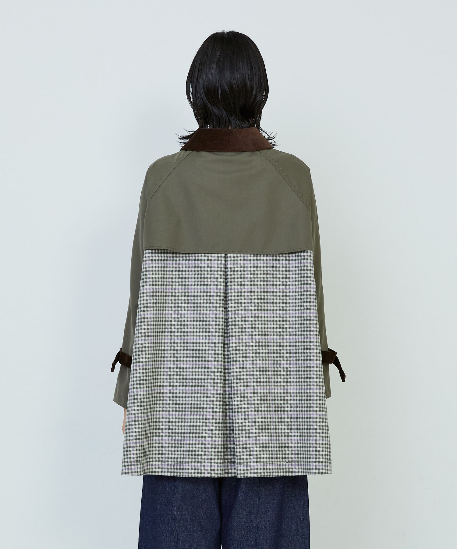 【ADIEU TRISTESSE】｜2BUY10%OFF・3BUY20%OFF｜Aラインハーフコート 詳細画像 ネイビー 14