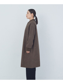 【ADIEU TRISTESSE】【11月ベストセラーブランド内3位】リブ付きハーフコート 詳細画像 ブラック 13