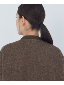 【ADIEU TRISTESSE】【11月ベストセラーブランド内3位】リブ付きハーフコート 詳細画像 ブラック 16