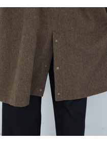 【ADIEU TRISTESSE】【11月ベストセラーブランド内3位】リブ付きハーフコート 詳細画像 ブラック 21