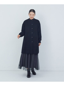 【ADIEU TRISTESSE】【11月ベストセラーブランド内3位】リブ付きハーフコート 詳細画像 ブラック 4