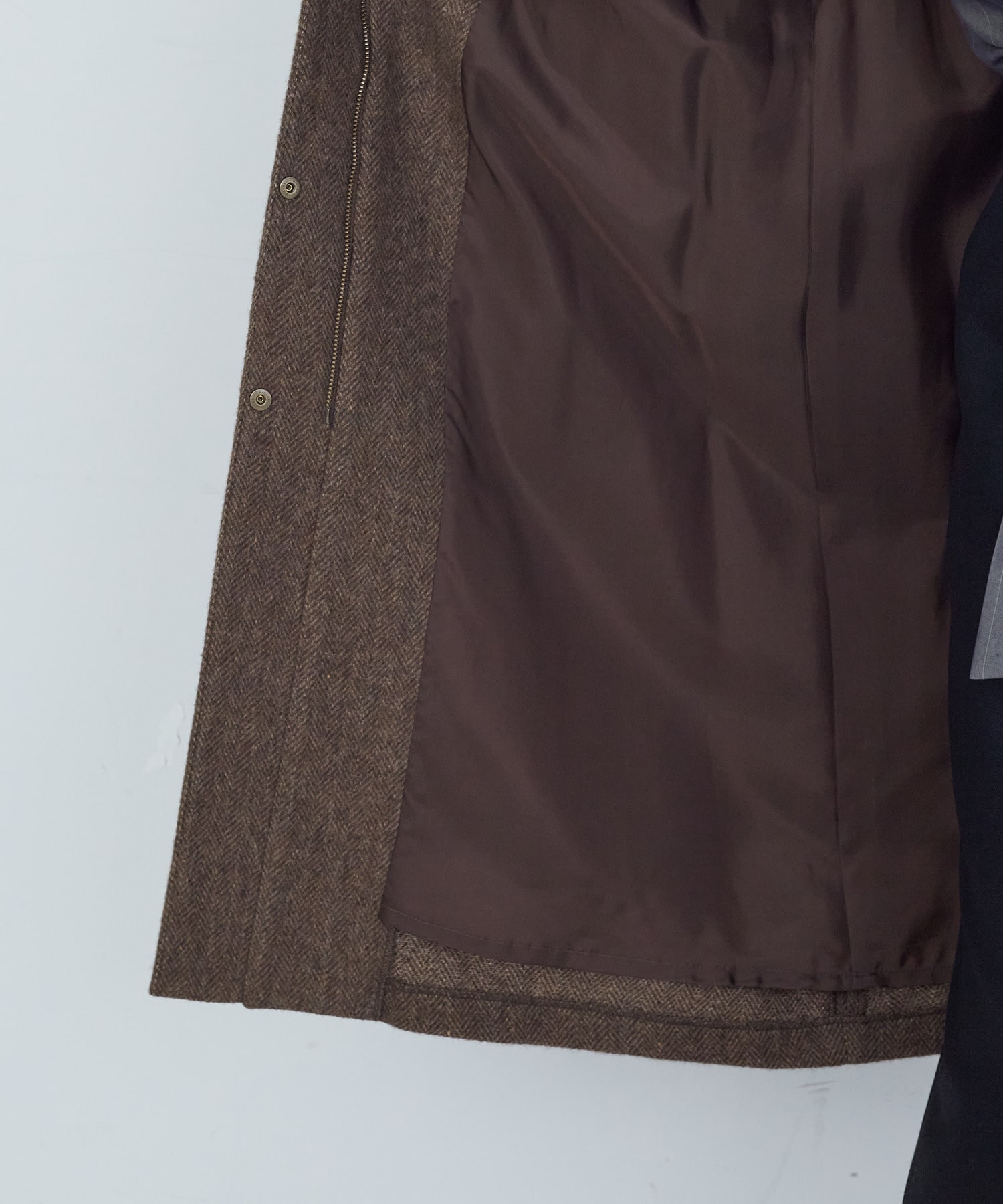 【ADIEU TRISTESSE】【11月ベストセラーブランド内3位】リブ付きハーフコート 詳細画像 ブラック 23