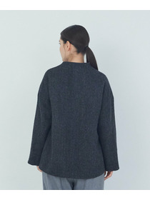 【ADIEU TRISTESSE】｜2BUY10%OFF・3BUY20%OFF｜Vネックハーフコート 詳細画像 チャコールグレー 7