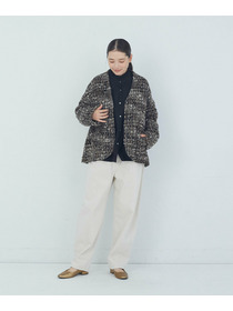 【ADIEU TRISTESSE】｜2BUY10%OFF・3BUY20%OFF｜Vネックハーフコート 詳細画像 チャコールグレー 8